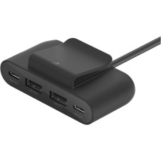 Концентратор 2хUSB-C/2хUSB-A 2.0m black Belkin (BUZ001BT2MBKB7)