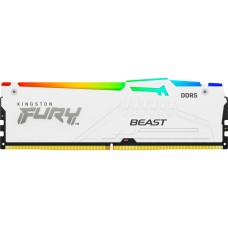 Модуль памяти для компьютера DDR5 32GB 6000 MHz FURY Beast White RGB Kingston Fury (ex.HyperX) (KF560C40BWA-32)