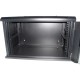 Шафа настінна Hypernet 6U 19" 600x350 (WMNC-35-6U-FLAT-AC-BLACK)