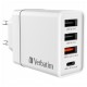 Зарядное устройство Verbatim USB 30W PD3.0 4-ports white (49701)