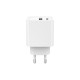 Зарядное устройство Gembird USB-A + Type-C (PD20W + QC3.0 18W) white (TA-UC-PDQC20-01-W)