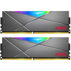 Модуль памяти для компьютера DDR4 16GB (2x8GB) 4133 MHz XPG SpectrixD50 RGB Tungsten Gray ADATA (AX4U41338G19J-DGM50X)