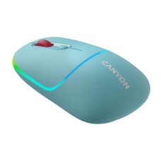 Мышка Canyon MW-22 Dual Band RGB Wireless Dark Cyan (CNS-CMSW22DC)