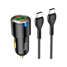 Зарядний пристрій HOCO N26 2xType-C, USB-A Black (6931474765208)