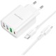 Зарядное устройство BOROFONE BA79A charger set (C to C) White (BA79ACCW)