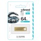 USB флеш накопитель Wibrand 64GB Taipan Gold USB 2.0 (WI2.0/TA64U2G)