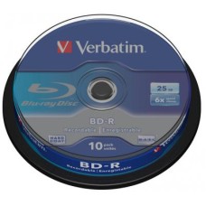 Диск BD Verbatim 25Gb 6x Cacke 10шт (43742)