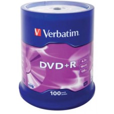 Диск DVD Verbatim 4.7Gb 16X CakeBox 100шт (43551)