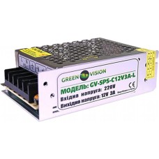 Блок питания для систем видеонаблюдения Greenvision GV-SPS-C 12V3A-L (3447)