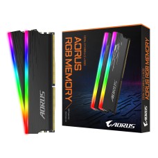 Модуль пам'яті для комп'ютера DDR4 16GB (2x8GB) 3733 MHz AORUS RGB Memory boost GIGABYTE (GP-ARS16G37)