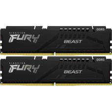 Модуль памяти для компьютера DDR5 32GB (2x16GB) 5200 MHz Beast Black Kingston Fury (ex.HyperX) (KF552C40BBK2-32)