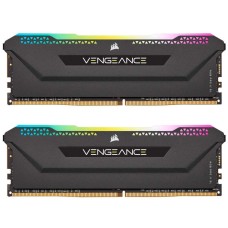 Модуль памяти для компьютера DDR4 16GB (2x8GB) 3200 MHz Vengeance RGB PRO Black Corsair (CMH16GX4M2E3200C16)