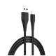 Зарядное устройство ColorWay 1USB Quick Charge 3.0 (18W) black + cable Type C (CW-CHS013QCC-BK)