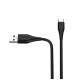 Зарядное устройство ColorWay 1USB Quick Charge 3.0 (18W) black + cable Type C (CW-CHS013QCC-BK)