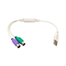 Перехідник USB to 2хPS/2, 0.3m PowerPlant (CA913183)