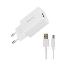 Зарядное устройство Proda USB 2,4A + USB Type-C cable (PD-A43a-WHT)