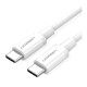 Дата кабель USB-C to USB-C 1.5m US264 18W ABS Cover White Ugreen (60519)