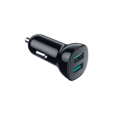 Зарядний пристрій Choetech car 2хUSB-A 36W QC black (C0051-BK)