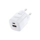 Зарядное устройство Choetech GaN USB-A/USB-C 33W QC3.0/PD/PPS (PD5006-EU-WH)