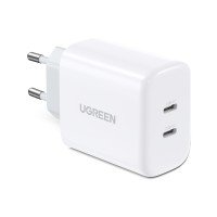 Зарядний пристрій 2xUSB 40W (2xUSB-C) PD CD243 Ugreen Білий