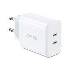 Зарядний пристрій Ugreen 2xUSB 40W PD (2xType-C) PD CD243 White (10343)