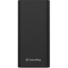 Батарея універсальна ColorWay 30 000 mAh Lamp, Black (CW-PB300LPB3BK-F)