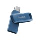 USB флеш накопитель SanDisk 64GB Dual Drive Go Navy Blue USB 3.1 + Type-C (SDDDC3-064G-G46NB)