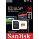 Карта памяти SanDisk 64GB microSD class 10 V30 Extreme PLUS (SDSQXBU-064G-GN6MA)