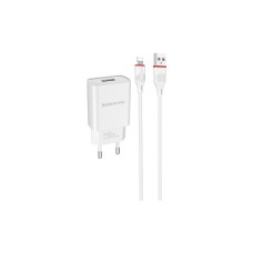 Зарядное устройство BOROFONE BA20A Sharp charger set(Lightning) White (BA20ALW)