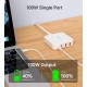 Зарядное устройство Choetech GaN 2 USB-A / 2 USB-C 100W QC3.0/PD/PPS (PD8008-EU-WH)