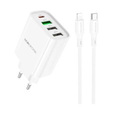 Зарядное устройство BOROFONE BA79A charger set (C to iP) White (BA79AСLW)