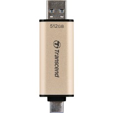 USB флеш накопичувач Transcend 512GB JetFlash 930C Gold-Black USB 3.2/Type-C (TS512GJF930C)