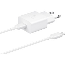 Зарядний пристрій Samsung USB-С 15W White + Cable USB-C 1m (EP-T1510XWEGEU)