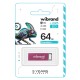 USB флеш накопитель Wibrand 64GB Chameleon Pink USB 2.0 (WI2.0/CH64U6P)