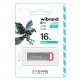 USB флеш накопитель Wibrand 16GB Falcon Silver-Red USB 2.0 (WI2.0/FA16U7R)