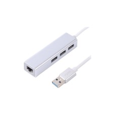 Концентратор Maxxter USB to Gigabit Ethernet, 3 Ports USB 3.0 (NEAH-3P-01)