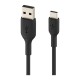 Дата кабель USB 2.0 AM to Type-C 1.0m PVC black Belkin (CAB001BT1MBK)