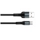 Дата кабель USB 2.0 AM to Type-C 1.0m nylon black ColorWay (CW-CBUC045-BK)