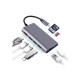 Концентратор Dynamode USB3.1 Type-C to HDMI, 3хUSB3.0, RJ45, USB Type-C Female, SD (Dock-USB-TypeC-HDMI-USB3.0-RJ45)