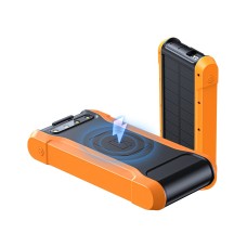 Батарея универсальная PowerPlant 20000mAh, PD/18W, QC3.0, USB-C, USB-A*2, Wireless, Solar panel (PB930487)