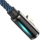 Дата кабель USB 2.0 AM to Lightning 2.0m CACS 2.4A 90 Legend Series Elbow Blue Baseus (CACS000103)