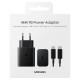 Зарядное устройство Samsung 45W Compact Power Adapter (w C to C Cable) Black (EP-T4510XBEGRU)