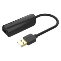 Перехідник USB --> Ethernet RJ45 100Mb чорний Vention