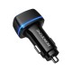 Зарядное устройство BOROFONE BZ14 Max dual port ambient light car charger USB-A Black (BZ14B)