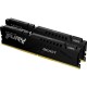 Модуль памяти для компьютера DDR5 16GB (2x8GB) 5200 MHz FURY Beast Black Kingston Fury (ex.HyperX) (KF552C40BBK2-16)