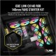 Кулер для корпуса Corsair iCUE Link QX140 RGB PWM PC Fans Starter Kit with iCUE LINK System Hub (CO-9051004-WW)