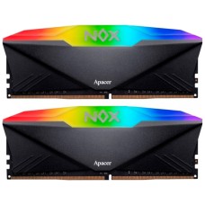 Модуль памяти для компьютера DDR4 32GB (2x16GB) 3200 MHz NOX RGB Black Apacer (AH4U32G32C28YNBAA-2)