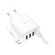 Зарядний пристрій HOCO C102A Fuerza QC3.0 four-port charger set(iP) White (6931474777720)