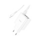 Зарядное устройство HOCO C102A Fuerza QC3.0 four-port charger set(iP) White (6931474777720)