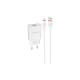 Зарядний пристрій BOROFONE BA20A Sharp charger set (Lightning) White (BA20AMW)